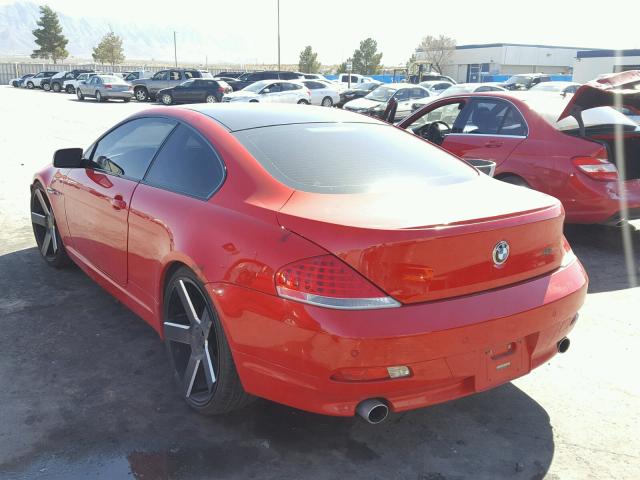 WBAEH73415B192818 - 2005 BMW 645 CI AUT RED photo 3