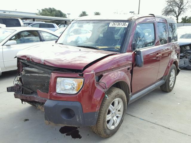 5J6YH28776L016836 - 2006 HONDA ELEMENT EX MAROON photo 2