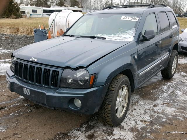 1J4HR48N25C699888 - 2005 JEEP GRAND CHER BLUE photo 2