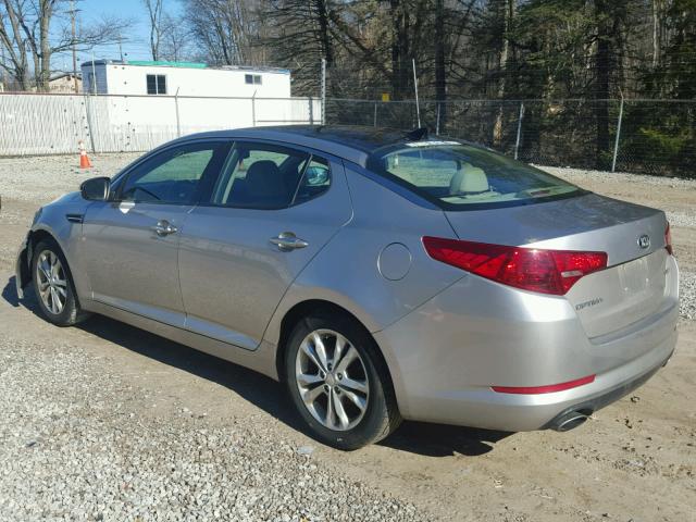 5XXGN4A77DG094885 - 2013 KIA OPTIMA EX SILVER photo 3