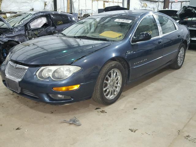 2C3AE66G91H720153 - 2001 CHRYSLER 300M BLUE photo 2