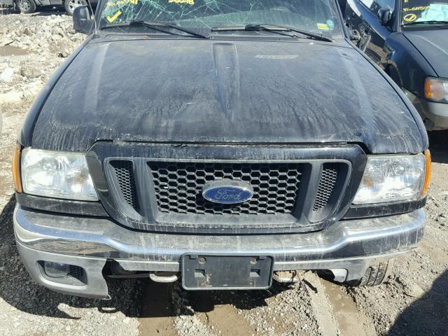 1FTZR45E35PA10741 - 2005 FORD RANGER SUP BLACK photo 7