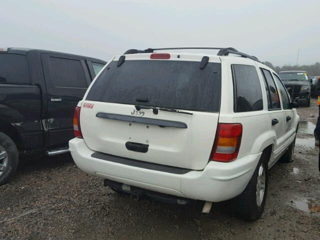 1J4GX48S64C169106 - 2004 JEEP GRAND CHER WHITE photo 4