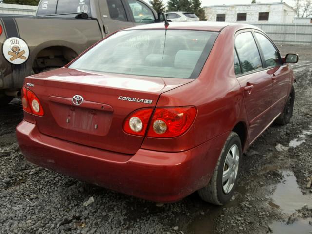 2T1BR30E28C920824 - 2008 TOYOTA COROLLA CE MAROON photo 4