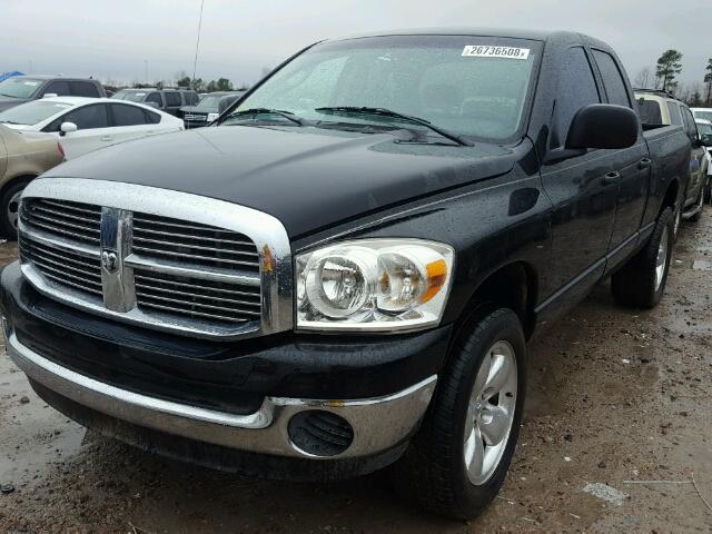 1D7HU18287S241893 - 2007 DODGE RAM 1500 S BLACK photo 2