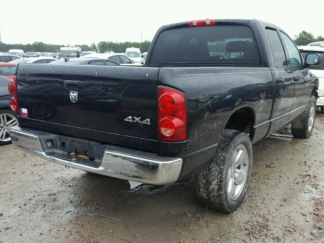 1D7HU18287S241893 - 2007 DODGE RAM 1500 S BLACK photo 4