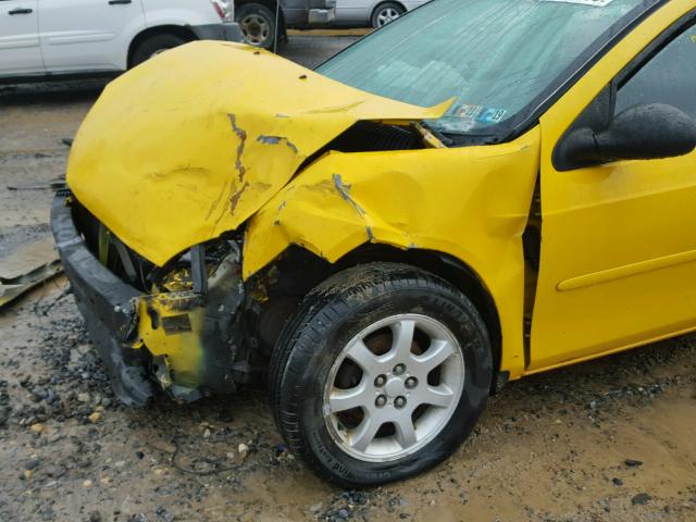 1B3ES56C03D144838 - 2003 DODGE NEON SXT YELLOW photo 10