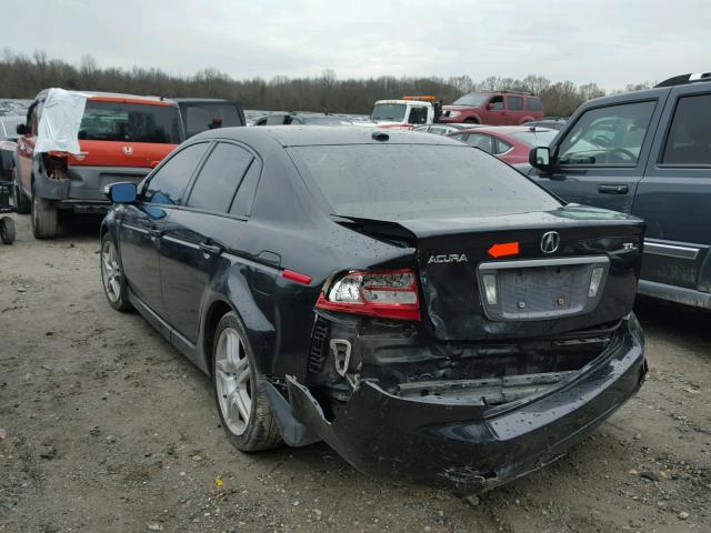 19UUA66238A020339 - 2008 ACURA TL BLACK photo 3