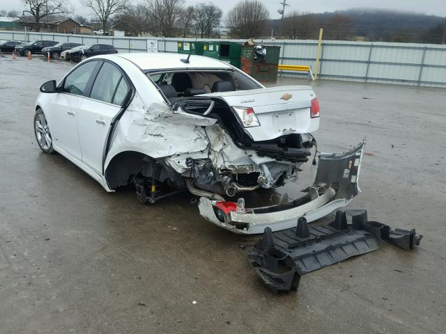 1G1PH5S96B7292949 - 2011 CHEVROLET CRUZE LTZ WHITE photo 3