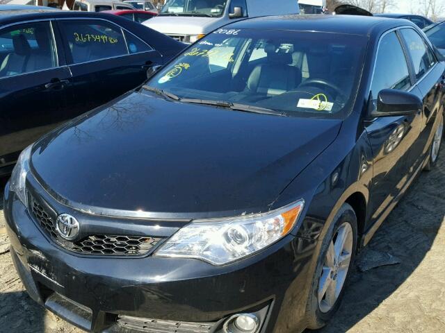 4T1BF1FK7EU311619 - 2014 TOYOTA CAMRY L BLACK photo 2