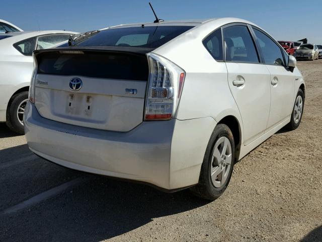 JTDKN3DU2A1132598 - 2010 TOYOTA PRIUS WHITE photo 4