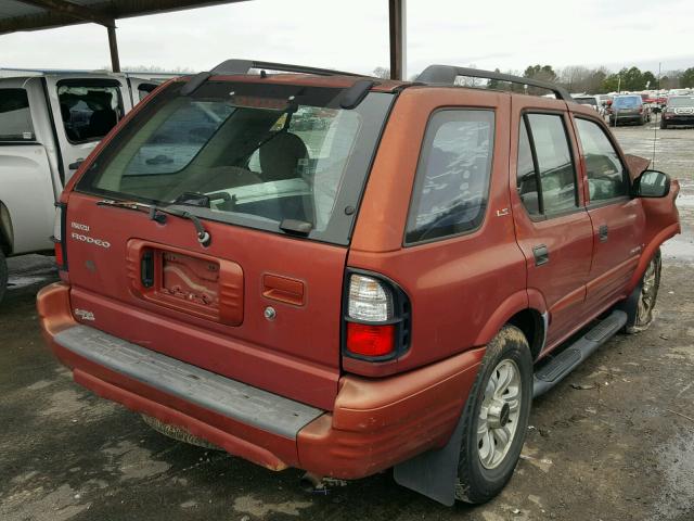 4S2CK58W7Y4328697 - 2000 ISUZU RODEO S ORANGE photo 4