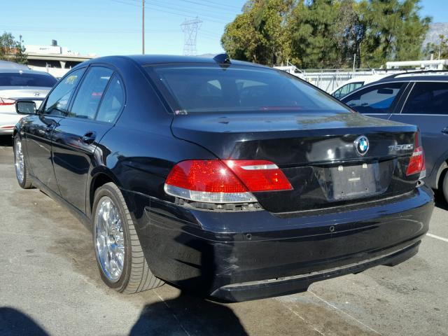 WBAHL835X6DT01096 - 2006 BMW 750 I BLACK photo 3