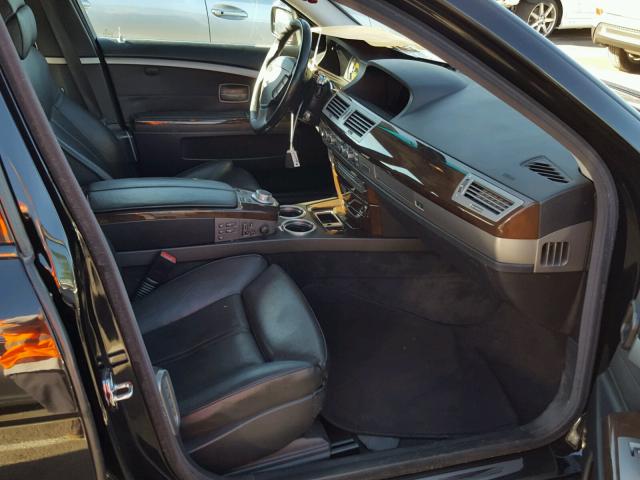 WBAHL835X6DT01096 - 2006 BMW 750 I BLACK photo 5