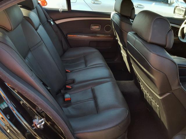 WBAHL835X6DT01096 - 2006 BMW 750 I BLACK photo 6