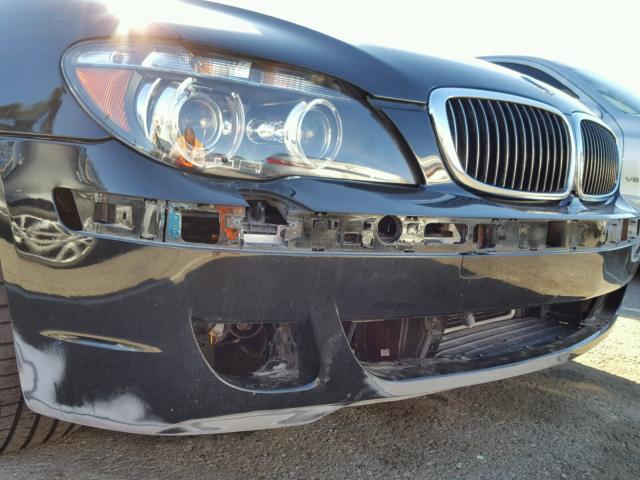WBAHL835X6DT01096 - 2006 BMW 750 I BLACK photo 9