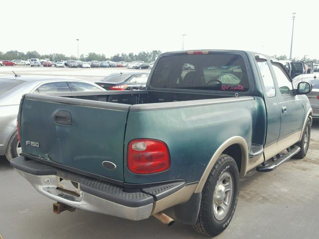 2FTRX07L3YCA29841 - 2000 FORD F150 GREEN photo 4