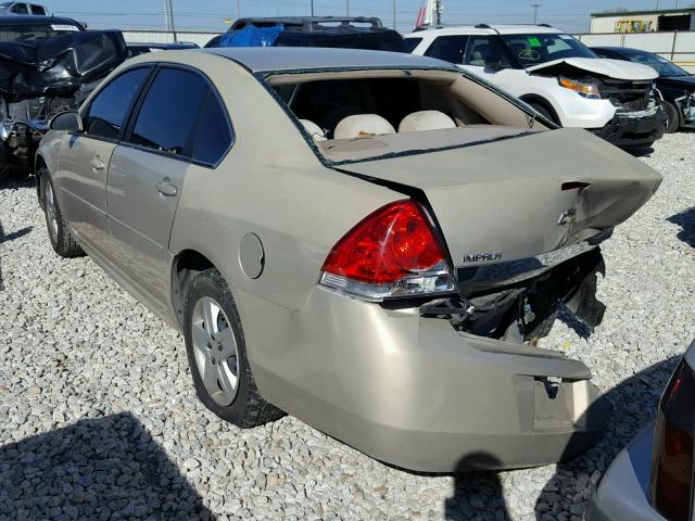 2G1WA5EN2A1180010 - 2010 CHEVROLET IMPALA LS GOLD photo 3