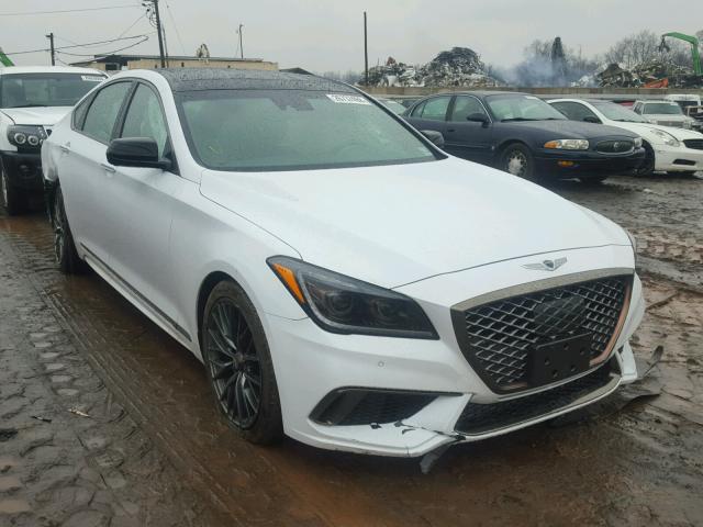 KMHGN4JB4JU248958 - 2018 GENESIS G80 SPORT WHITE photo 1