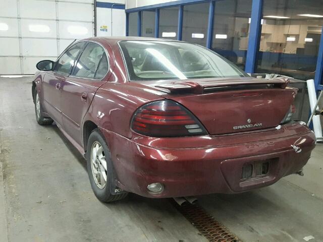 1G2NF52E43C173604 - 2003 PONTIAC GRAND AM S RED photo 3