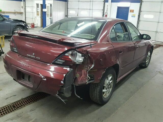 1G2NF52E43C173604 - 2003 PONTIAC GRAND AM S RED photo 4