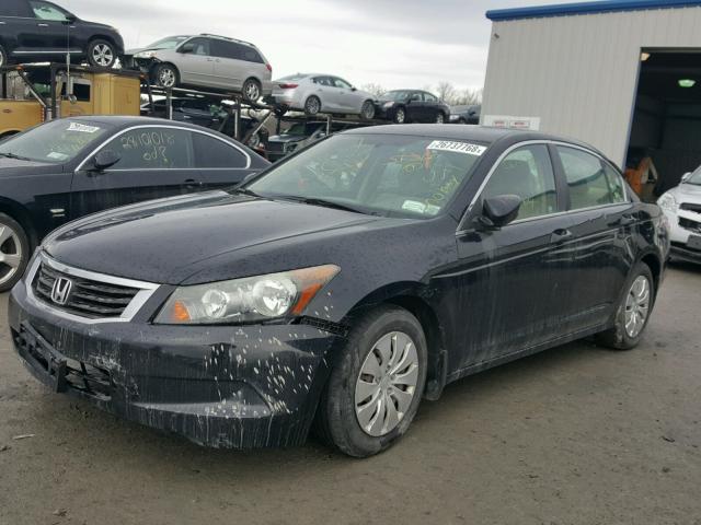 1HGCP2F36AA177378 - 2010 HONDA ACCORD LX BLACK photo 2