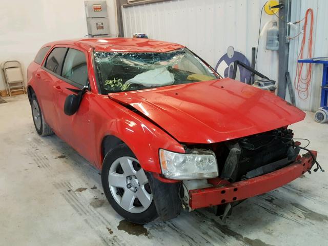 2D4FV47T48H148102 - 2008 DODGE MAGNUM RED photo 1