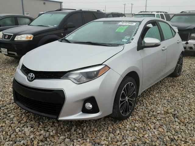 2T1BURHEXEC083161 - 2014 TOYOTA COROLLA L SILVER photo 2