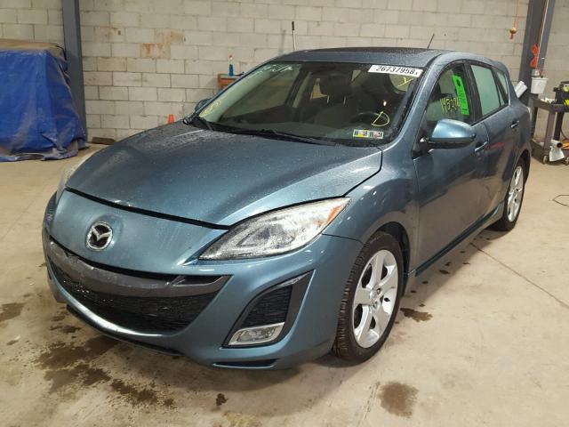 JM1BL1H67A1342670 - 2010 MAZDA 3 S BLUE photo 2