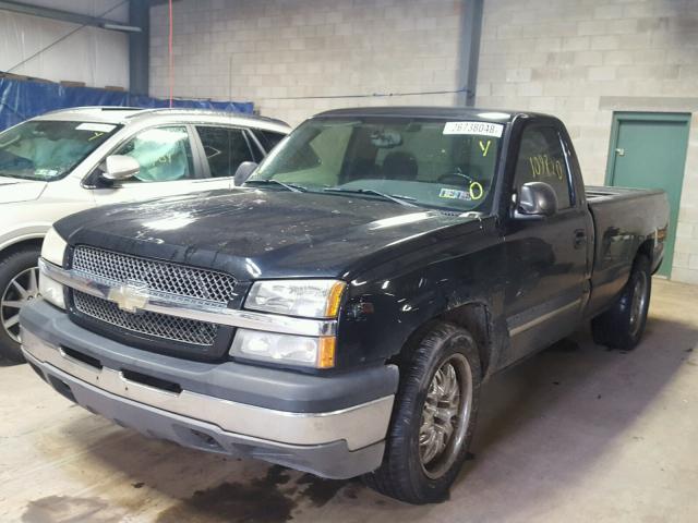 1GCEC14V84E306932 - 2004 CHEVROLET SILVERADO BLACK photo 2