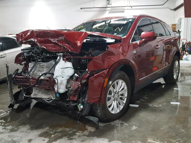 1GYKNARS1HZ137695 - 2017 CADILLAC XT5 RED photo 2