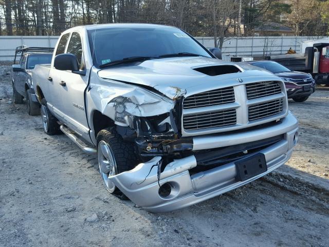 1D7HU18D15S229275 - 2005 DODGE RAM 1500 S GRAY photo 1