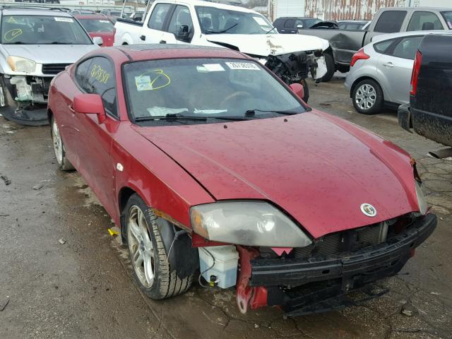 KMHHN65F06U202970 - 2006 HYUNDAI TIBURON GT RED photo 1