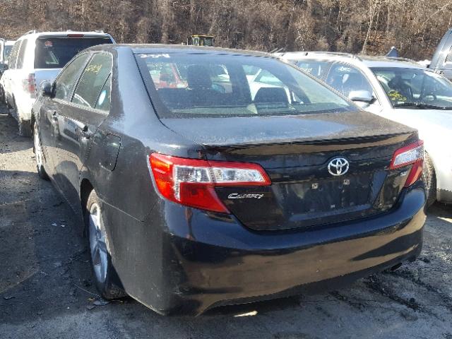 4T1BF1FK4EU329821 - 2014 TOYOTA CAMRY L BLACK photo 3