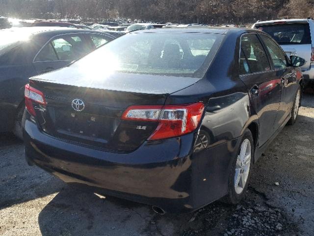 4T1BF1FK4EU329821 - 2014 TOYOTA CAMRY L BLACK photo 4