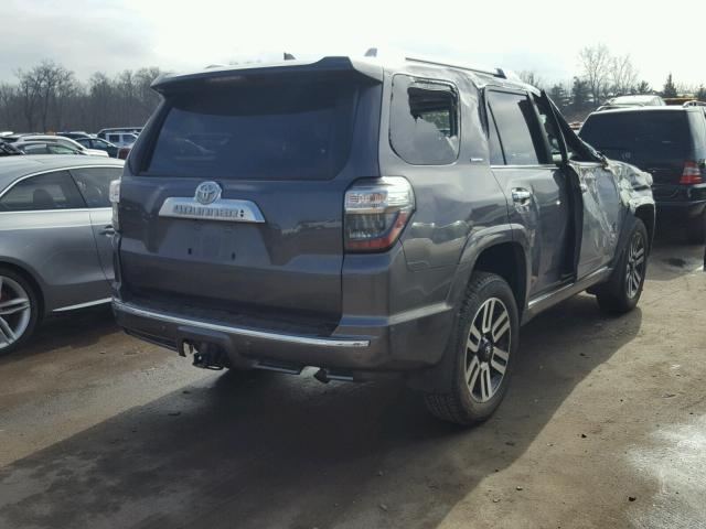 JTEBU5JR6G5402136 - 2016 TOYOTA 4RUNNER SR GRAY photo 4