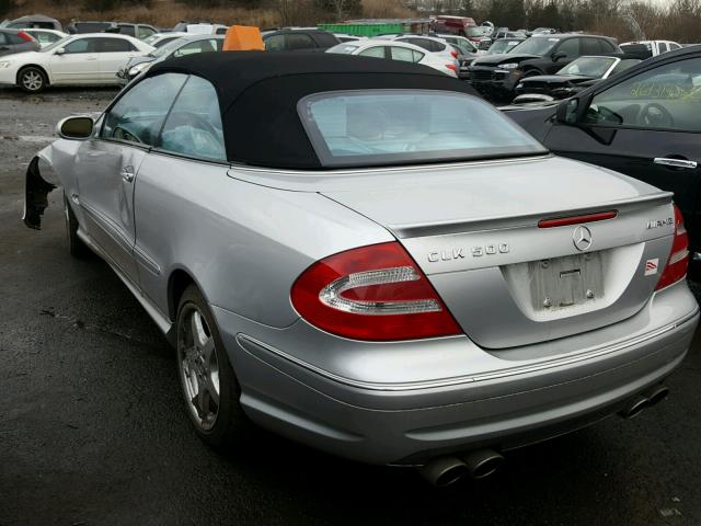 WDBTK75G64T026434 - 2004 MERCEDES-BENZ CLK 500 GRAY photo 3