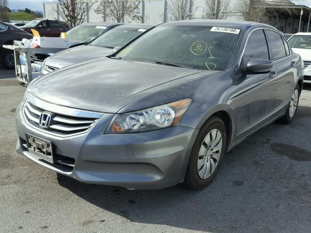 1HGCP2F31CA189313 - 2012 HONDA ACCORD LX GRAY photo 2