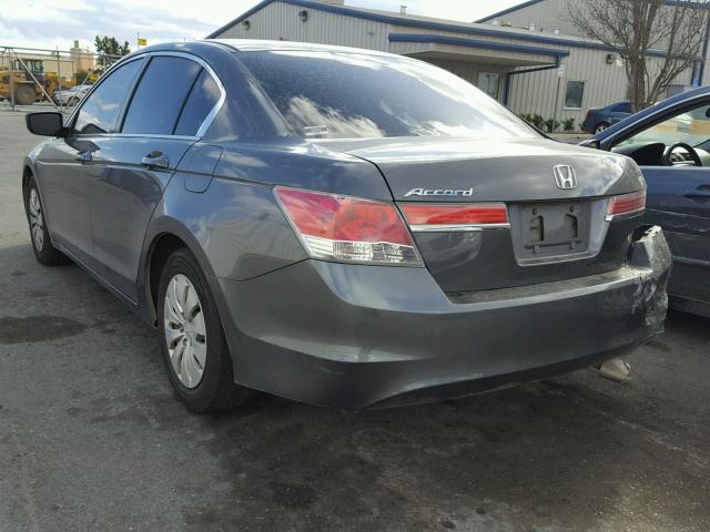 1HGCP2F31CA189313 - 2012 HONDA ACCORD LX GRAY photo 3