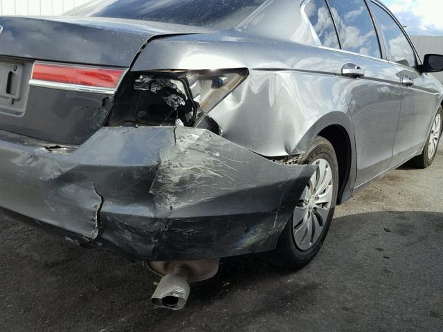 1HGCP2F31CA189313 - 2012 HONDA ACCORD LX GRAY photo 9