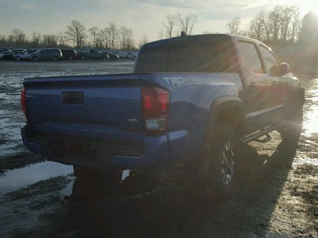 5TFCZ5AN3GX037863 - 2016 TOYOTA TACOMA DOU BLUE photo 4