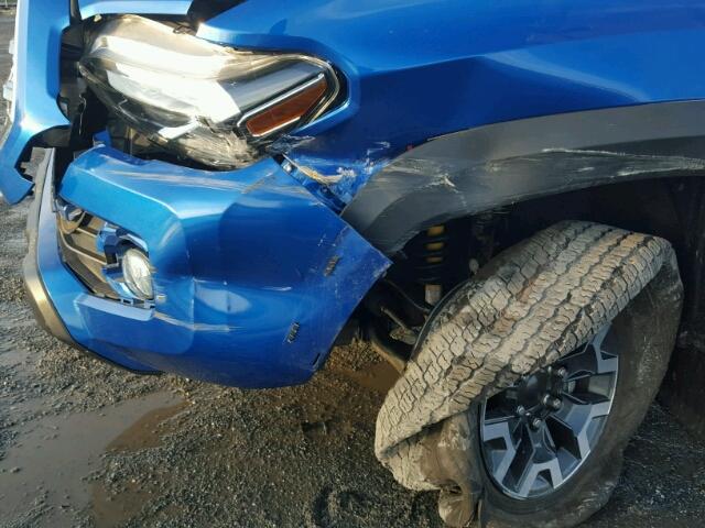 5TFCZ5AN3GX037863 - 2016 TOYOTA TACOMA DOU BLUE photo 9