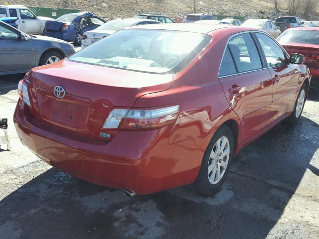 4T1BB46K59U091948 - 2009 TOYOTA CAMRY HYBR RED photo 4