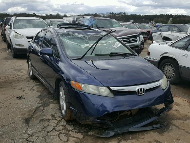 1HGFA16876L093120 - 2006 HONDA CIVIC EX BLUE photo 1