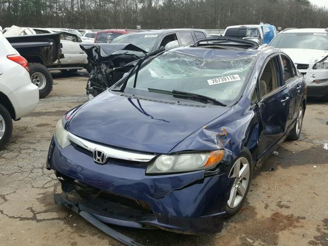 1HGFA16876L093120 - 2006 HONDA CIVIC EX ლურჯი ფოტო 2