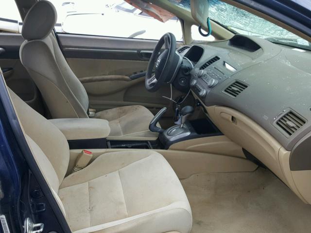 1HGFA16876L093120 - 2006 HONDA CIVIC EX ლურჯი ფოტო 5