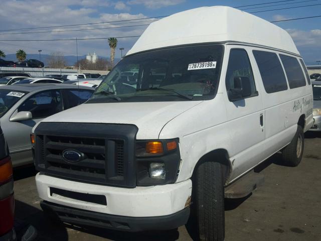 1FTNS24W38DA41950 - 2008 FORD ECONOLINE WHITE photo 2