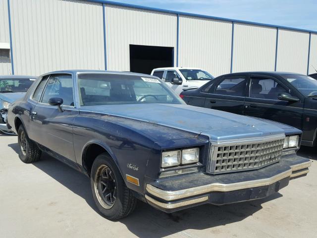 1Z37JA1452742 - 1980 CHEVROLET MONTE CARL BLUE photo 1