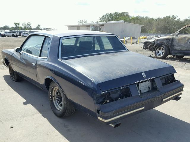 1Z37JA1452742 - 1980 CHEVROLET MONTE CARL BLUE photo 3