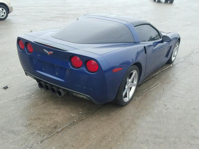 1G1YY26U575100537 - 2007 CHEVROLET CORVETTE BLUE photo 4